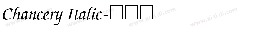 Chancery Italic字体转换